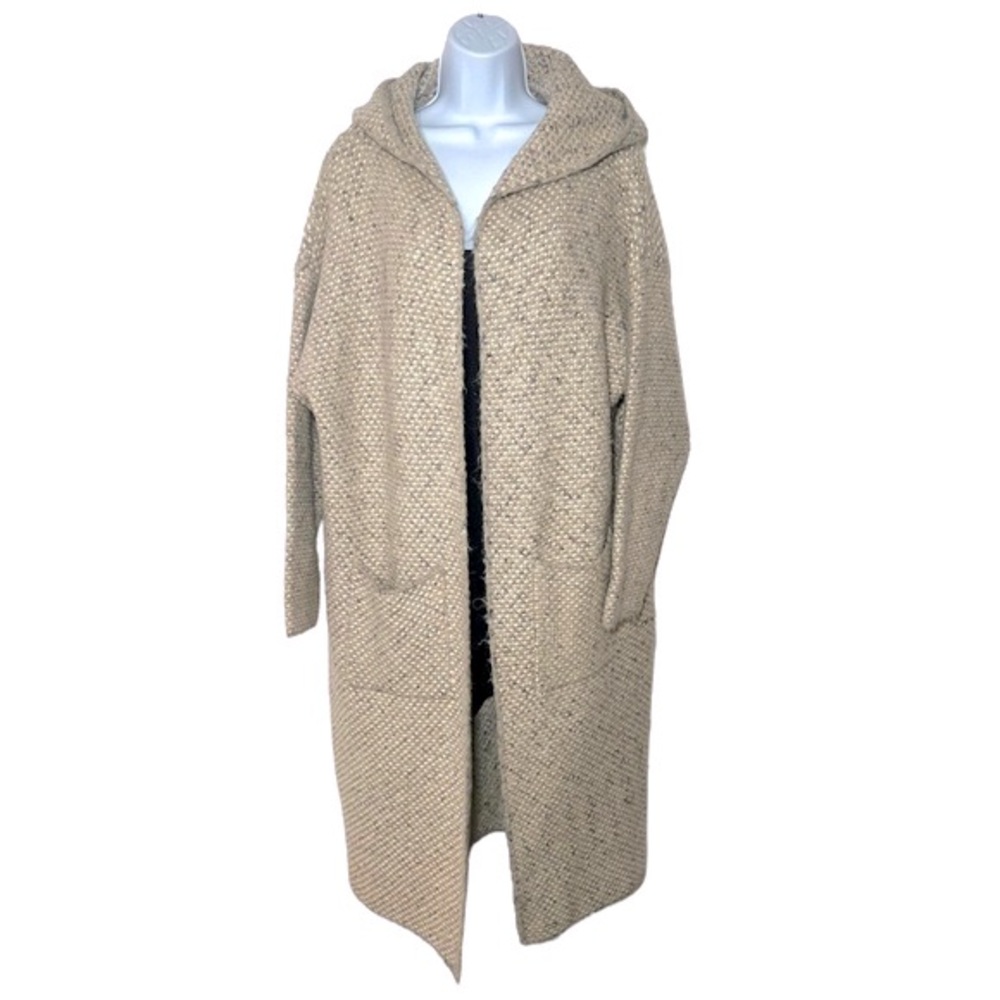 Look By M Knit Hooded Cardigan Sweater - Size O/S